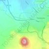 Fraccionamiento El Vergel de la Sierraの地形図、標高、地勢