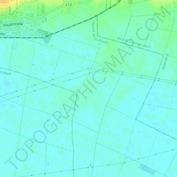 Wiener Beckenの地形図、標高、地勢