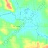 Parisの地形図、標高、地勢