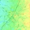 頭家莊の地形図、標高、地勢