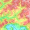 Elkhausenの地形図、標高、地勢