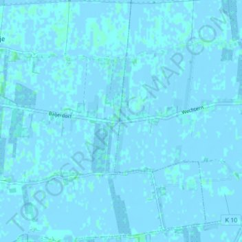 Baljerdorfの地形図、標高、地勢