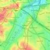 Highgateの地形図、標高、地勢