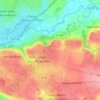 Le Mehenryの地形図、標高、地勢