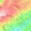 Arzonaの地形図、標高、地勢