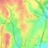 Reddicap Heathの地形図、標高、地勢