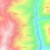 Millohuaycoの地形図、標高、地勢