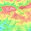 Kerlièsの地形図、標高、地勢