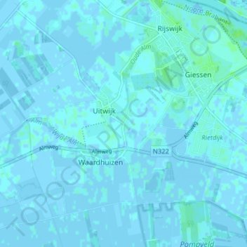 Engの地形図、標高、地勢