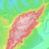 Kiriburuの地形図、標高、地勢