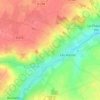 Sur le Boisの地形図、標高、地勢