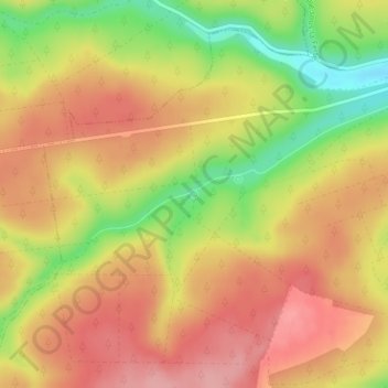 Saint Bernardの地形図、標高、地勢