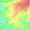 Blanchardの地形図、標高、地勢