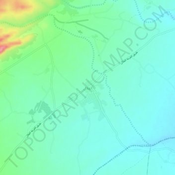 El Gallelの地形図、標高、地勢