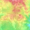 Les Fayesの地形図、標高、地勢