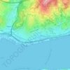 Belémの地形図、標高、地勢
