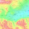 広霊県の地形図、標高、地勢