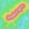 平岳の地形図、標高、地勢