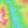 隆嘎加萨の地形図、標高、地勢