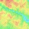 La Mocquelièreの地形図、標高、地勢