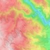 Boubasの地形図、標高、地勢