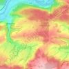 Gros Buissonの地形図、標高、地勢