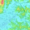 下北手松崎字走り崎の地形図、標高、地勢