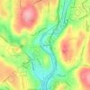 Platts Millsの地形図、標高、地勢