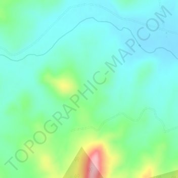 Buarabaの地形図、標高、地勢