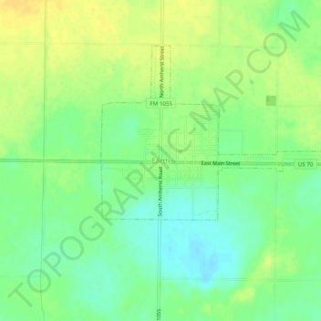 Earthの地形図、標高、地勢