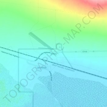Amboyの地形図、標高、地勢