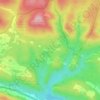 Cobatillaの地形図、標高、地勢