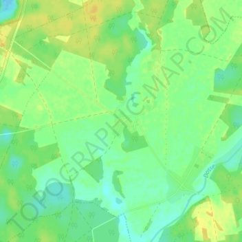 Ganzの地形図、標高、地勢