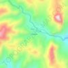 Manufahiの地形図、標高、地勢