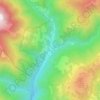 Setcasesの地形図、標高、地勢