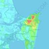 Noosa Headsの地形図、標高、地勢