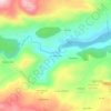 Los Hermanosの地形図、標高、地勢