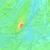 Montréalの地形図、標高、地勢