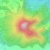 Mount Telomoyoの地形図、標高、地勢