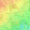 上砂町の地形図、標高、地勢