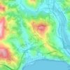 San Lorenzoの地形図、標高、地勢