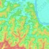 雄和碇田字宮ノ前の地形図、標高、地勢