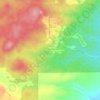 Seebervilleの地形図、標高、地勢