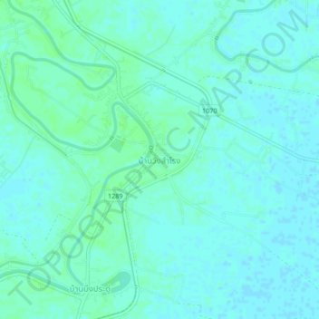 Ban Wang Sam Rongの地形図、標高、地勢