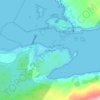 Kyleakinの地形図、標高、地勢