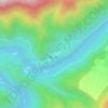 德兴の地形図、標高、地勢