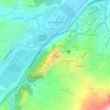 Nultiの地形図、標高、地勢