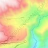 Sangliaの地形図、標高、地勢