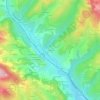 La Potteの地形図、標高、地勢