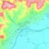 La Pause Nordの地形図、標高、地勢